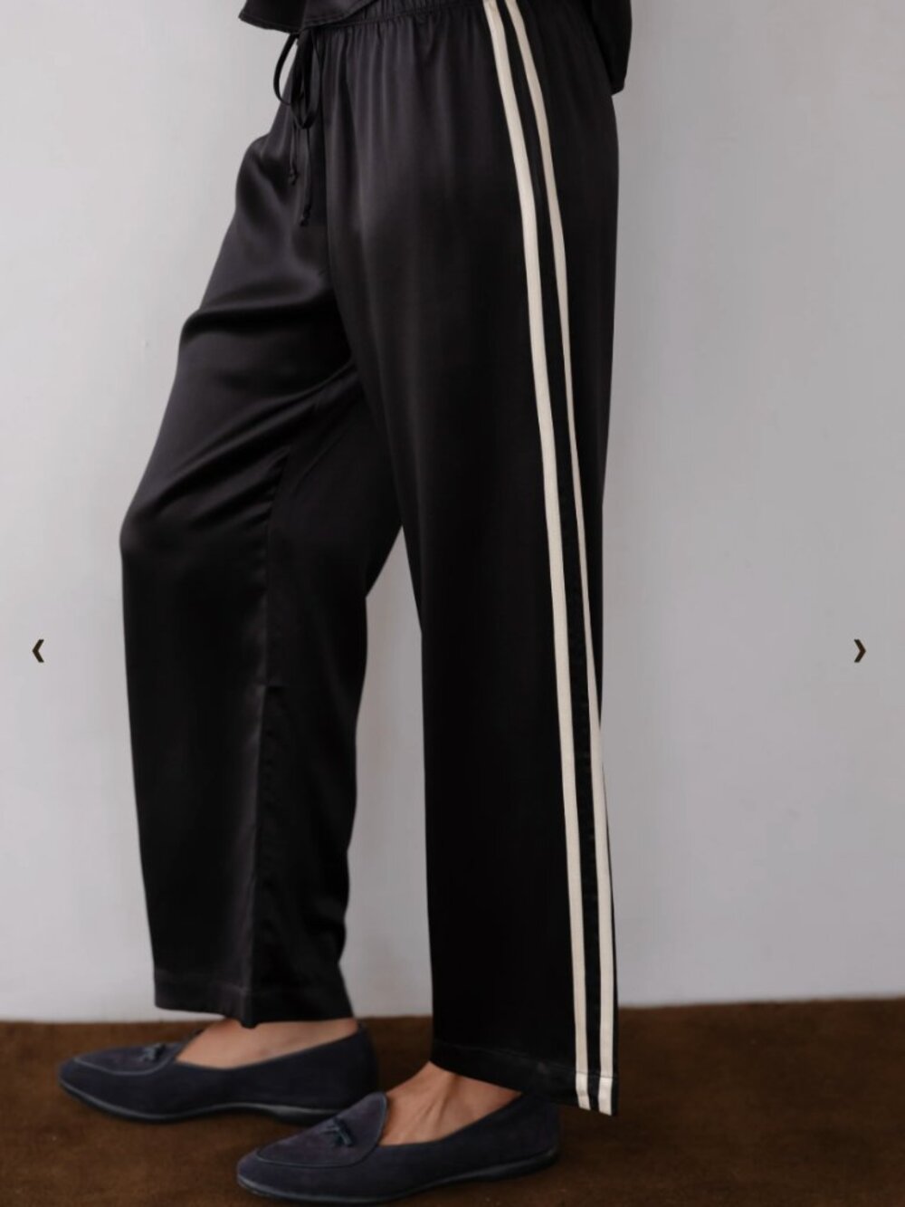 The Silk Stripe Crop Pant - Picture 3 of 8